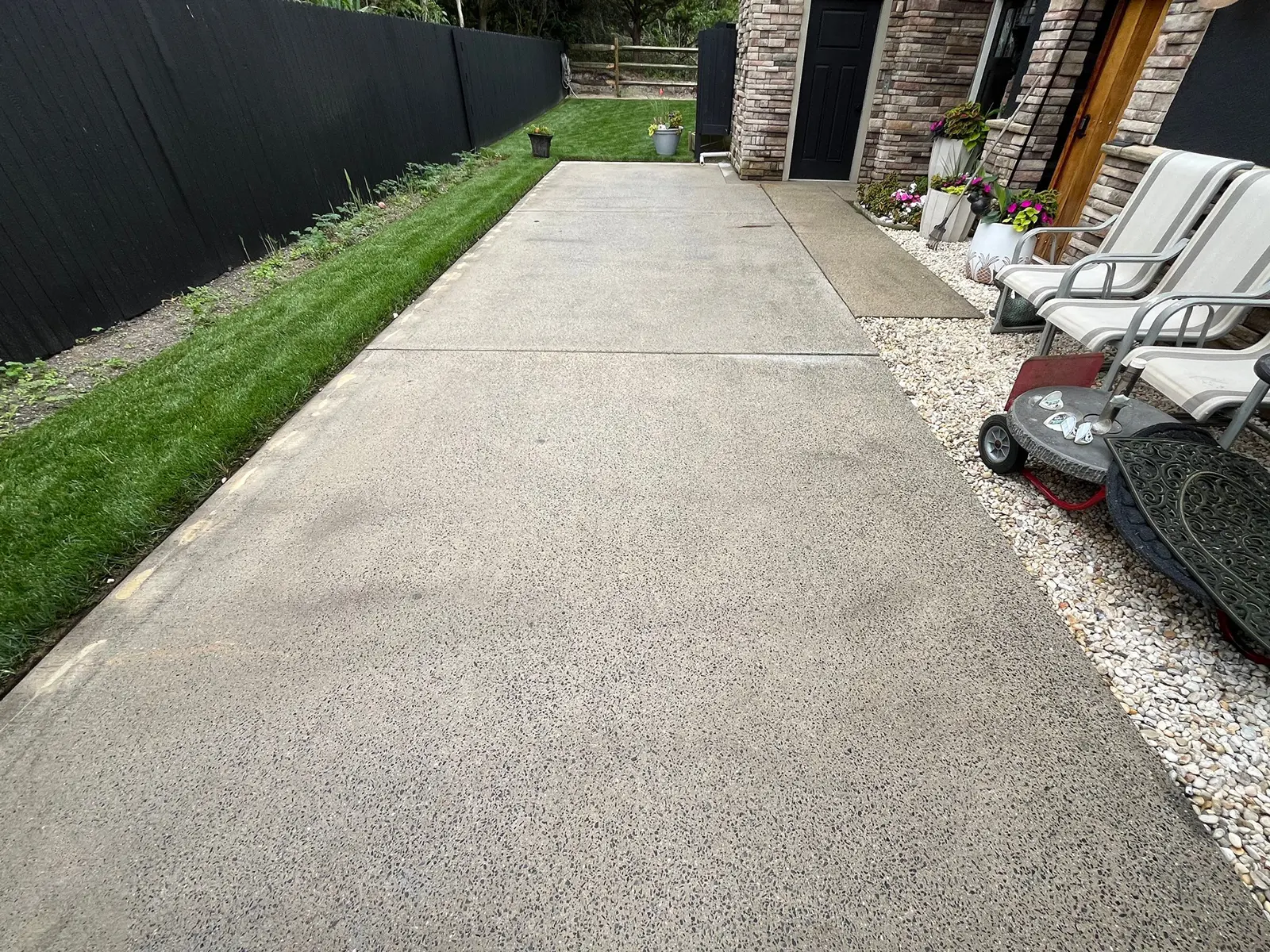 Concrete deck before coating